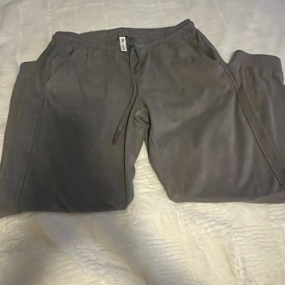 Zara Taupe Jogger Pants